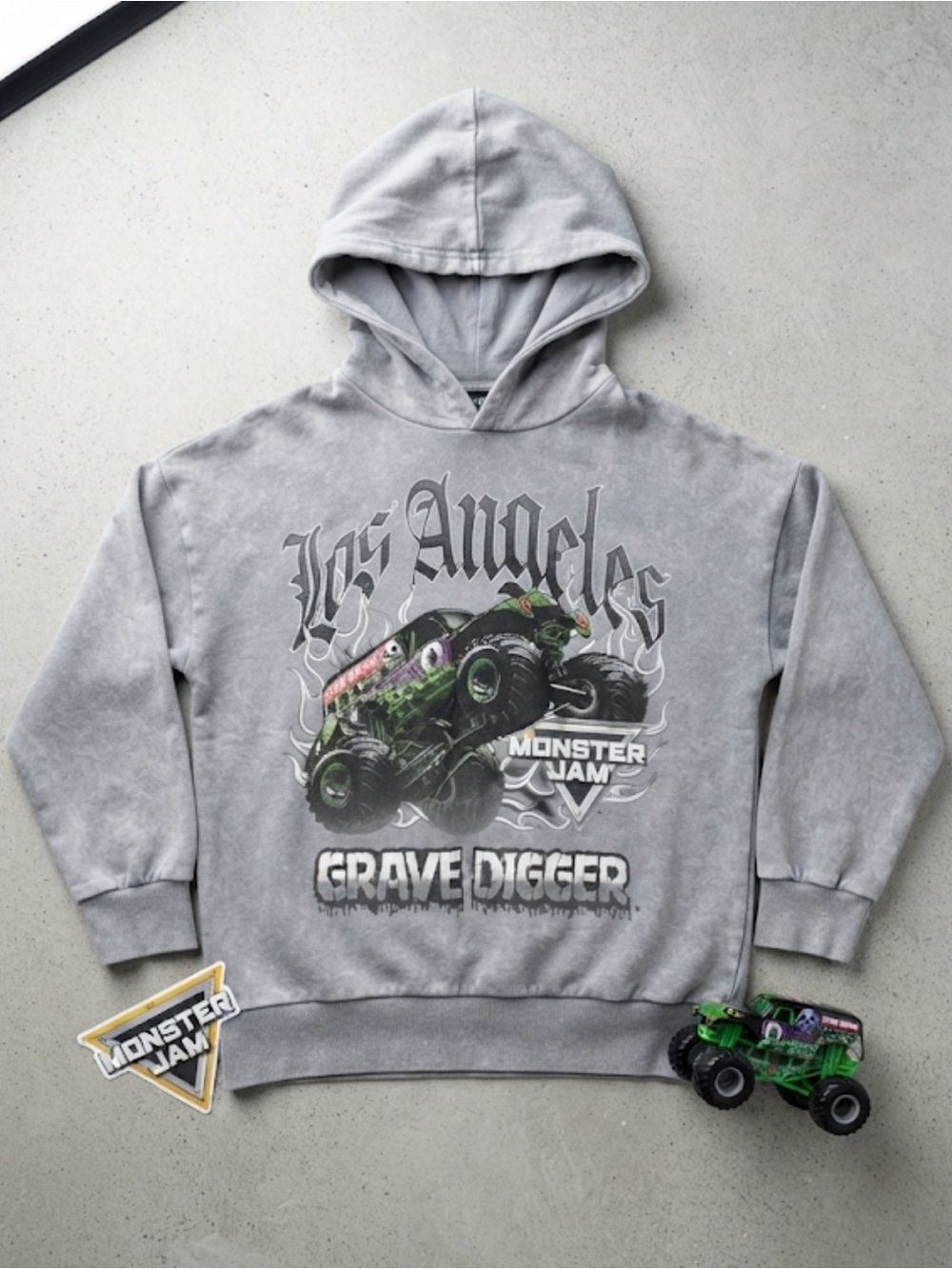 Kids monster jam grave digger hoodie
